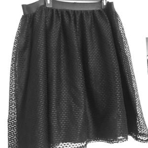 Lace overlay skirt